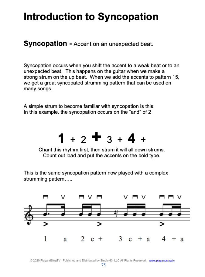 PlayandSingTV Guitar Method eBook
