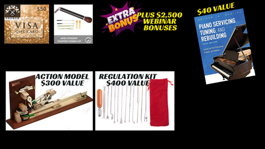 Apex Master Piano Technician Certification Mentorship - Webinar Special Offer