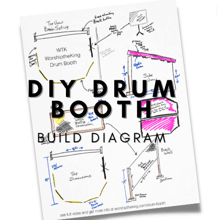 DIY WorshiptheKing Drum Booth Build Diagram