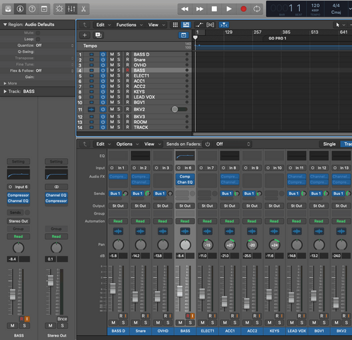 Logic Pro Mix Template - Basic Spring Hill Model Number 1