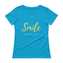Smile on Purpose Ladies' Scoopneck T-Shirt